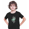Botanical Leaf Floral T-Shirt Summer Colorful Art Print Plant Abstract T-shirt for Kids - Kuzi Tees