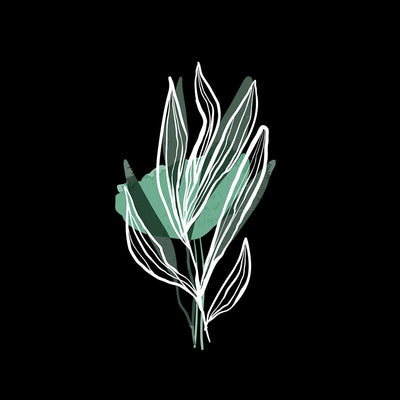 Botanical Leaf Floral T-Shirt Summer Colorful Art Print Plant Abstract T-shirt for Kids - Kuzi Tees