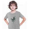 Summer Leaf Floral T-Shirt Colorful Art Print Botanical Plant Abstract T-shirt for Kids - Kuzi Tees