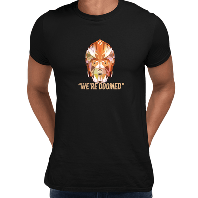 CP3O We are Doomed Famous Star Wars character quote Unisex Male T-shirt - Kuzi Tees