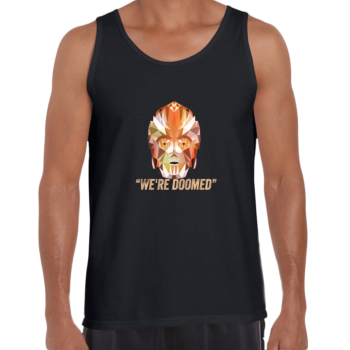 CP3O We are Doomed Tank Top Famous Star Wars character quote - Kuzi Tees