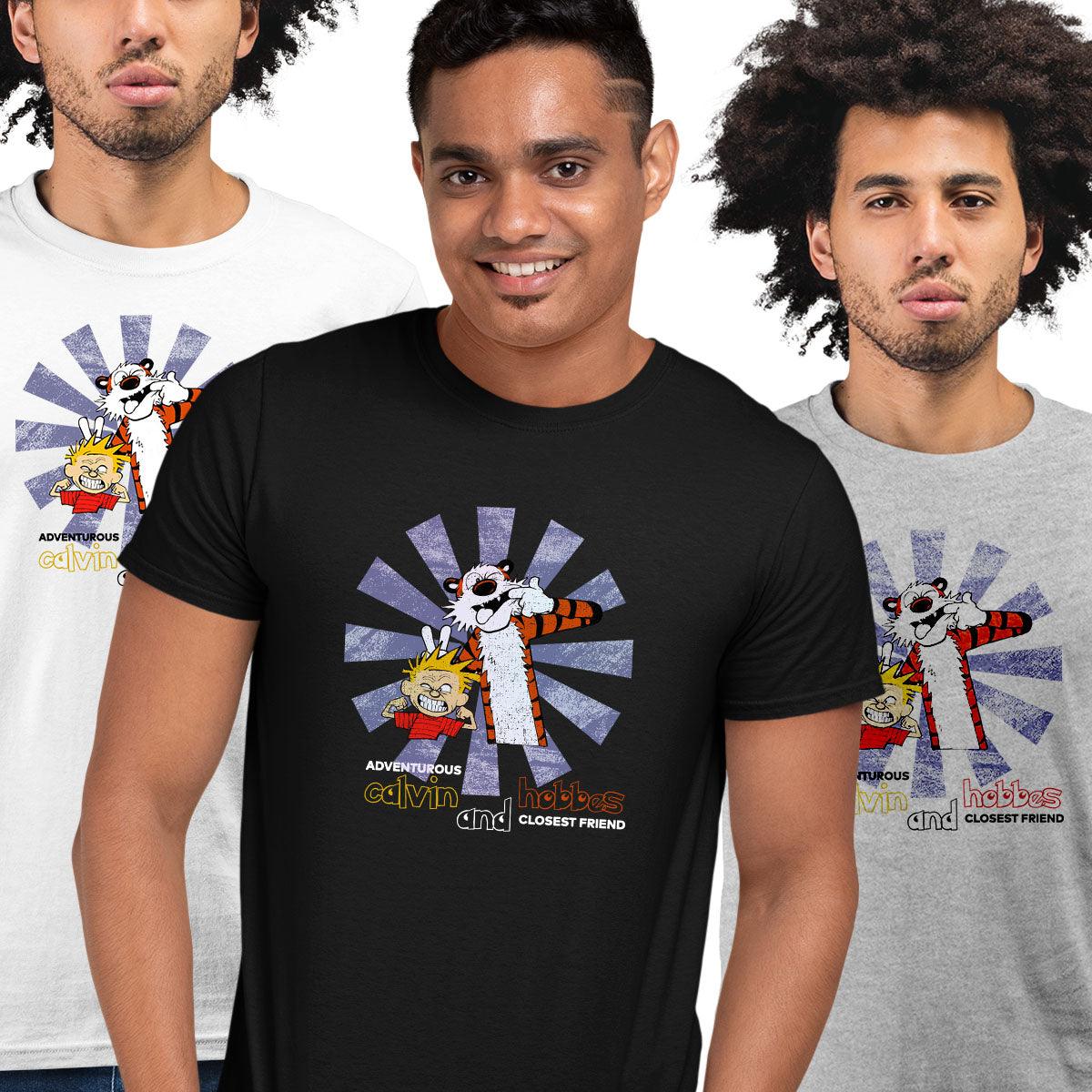 Calvin and Hobbes Retro Adventure T-shirt - Kuzi Tees