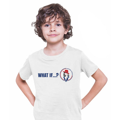 What IF ? Carter Captain Logo T-shirt Marvel Super Hero London Agent T-shirt for Kids - Kuzi Tees
