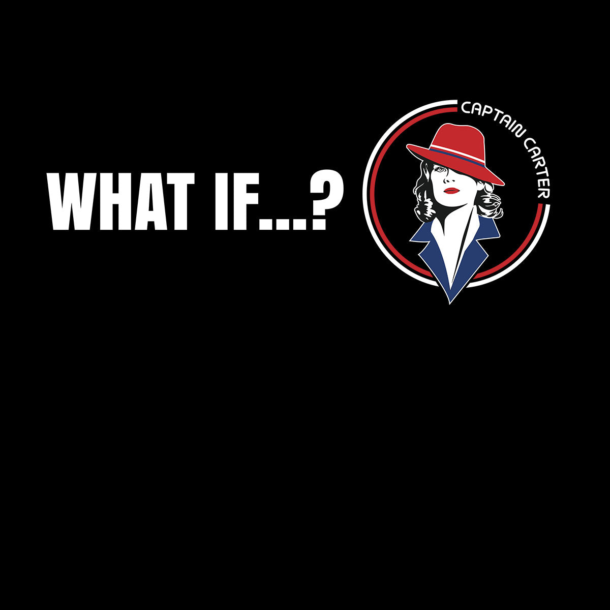 What IF ? Carter Captain Logo T shirt Marvel Super Hero London Agent - Kuzi Tees