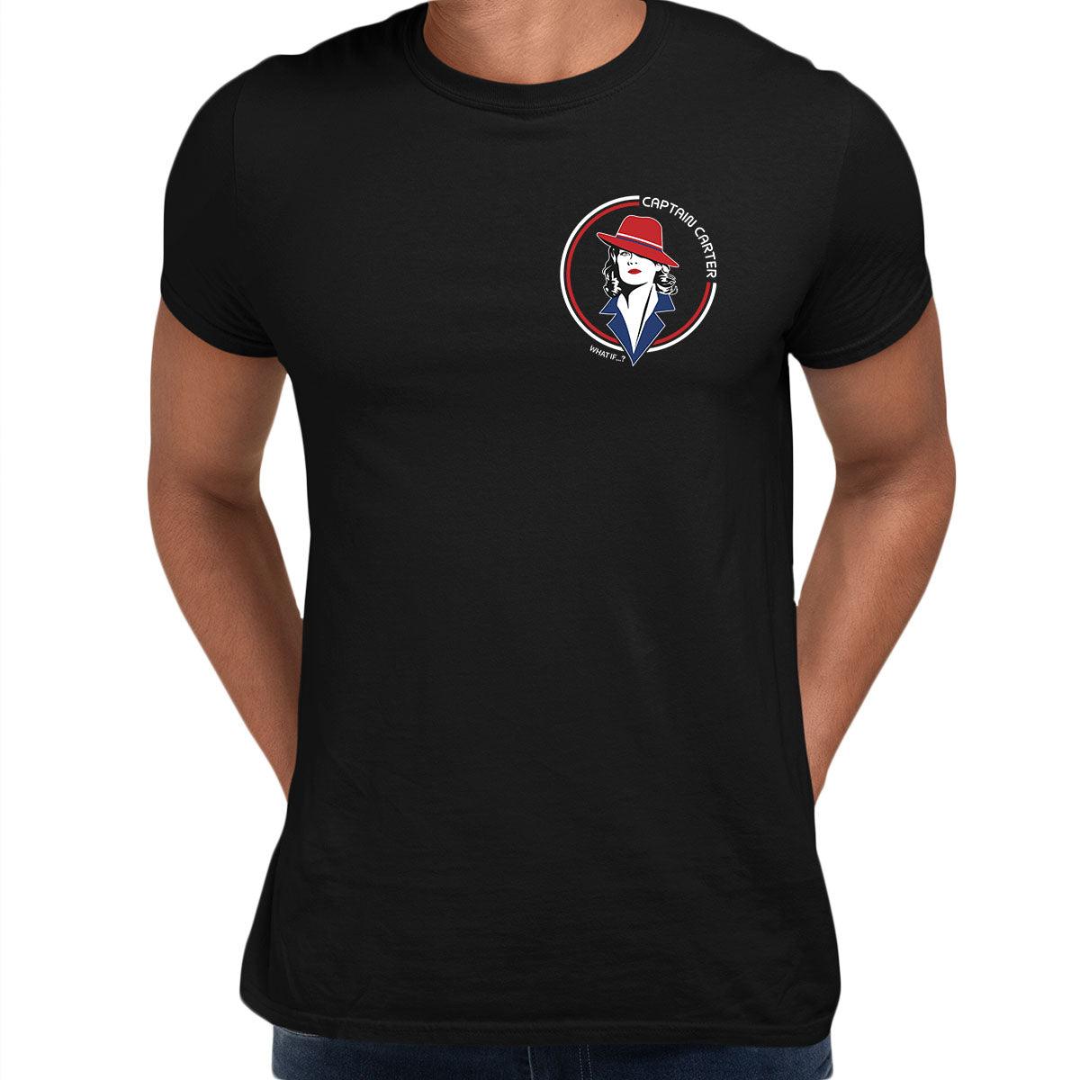 Carter Captain Pocket Logo Marvel Super Hero - Kuzi Tees