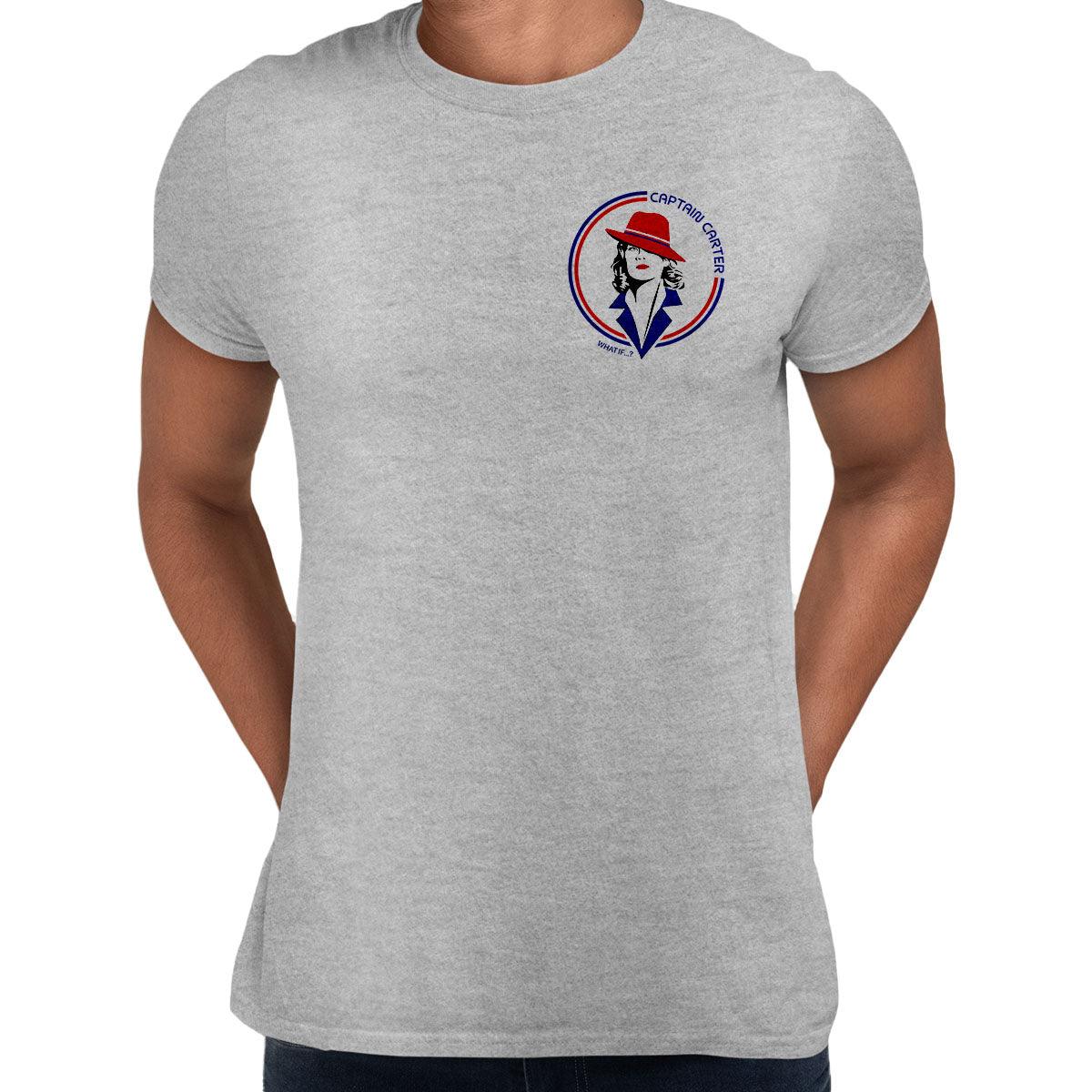 Carter Captain Pocket Logo Marvel Super Hero - Kuzi Tees