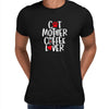 Cat Mother Coffee Lover Mens Funny T-Shirt Novelty Joke T-Shirt Rude Gift Him Dad Birthday Slogan Unisex T-Shirt - Kuzi Tees
