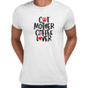 Cat Mother Coffee Lover Mens Funny T-Shirt Novelty Joke T-Shirt Rude Gift Him Dad Birthday Slogan Unisex T-Shirt - Kuzi Tees