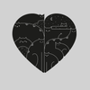 CUTE Cats Lovers Minimal Heart Shape Animal Unisex Tank Top - Kuzi Tees