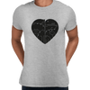 CUTE Cats Lovers Minimal Heart Shape Animal Unisex Crew Neck t shirt - Kuzi Tees