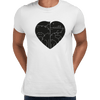 CUTE Cats Lovers Minimal Heart Shape Animal Unisex Crew Neck t shirt - Kuzi Tees
