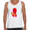 Charmander Fire Type Pokemon Black & White Tank-Top - Kuzi Tees