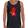 Charmander Fire Type Pokemon Black & White Tank-Top - Kuzi Tees