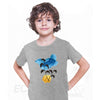 Botanical Flowers Leaves Abstract Novelty Crew Neck Birthday Summer T-shirt for Kids - Kuzi Tees