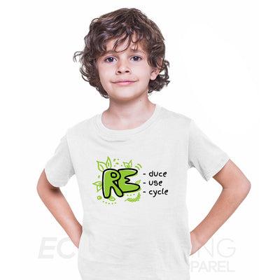 Recycle T-Shirt Symbol Eco Friendly Environmental Earth Gift Present T-shirt for Kids - Kuzi Tees
