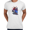 China Dragon Yin Yang Art Mens T-shirt, China Graphic Design Printed Unisex Tee - Kuzi Tees