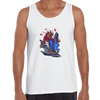 China Dragon Yin Yang Art, China Graphic Design Printed Unisex Tank Top - Kuzi Tees