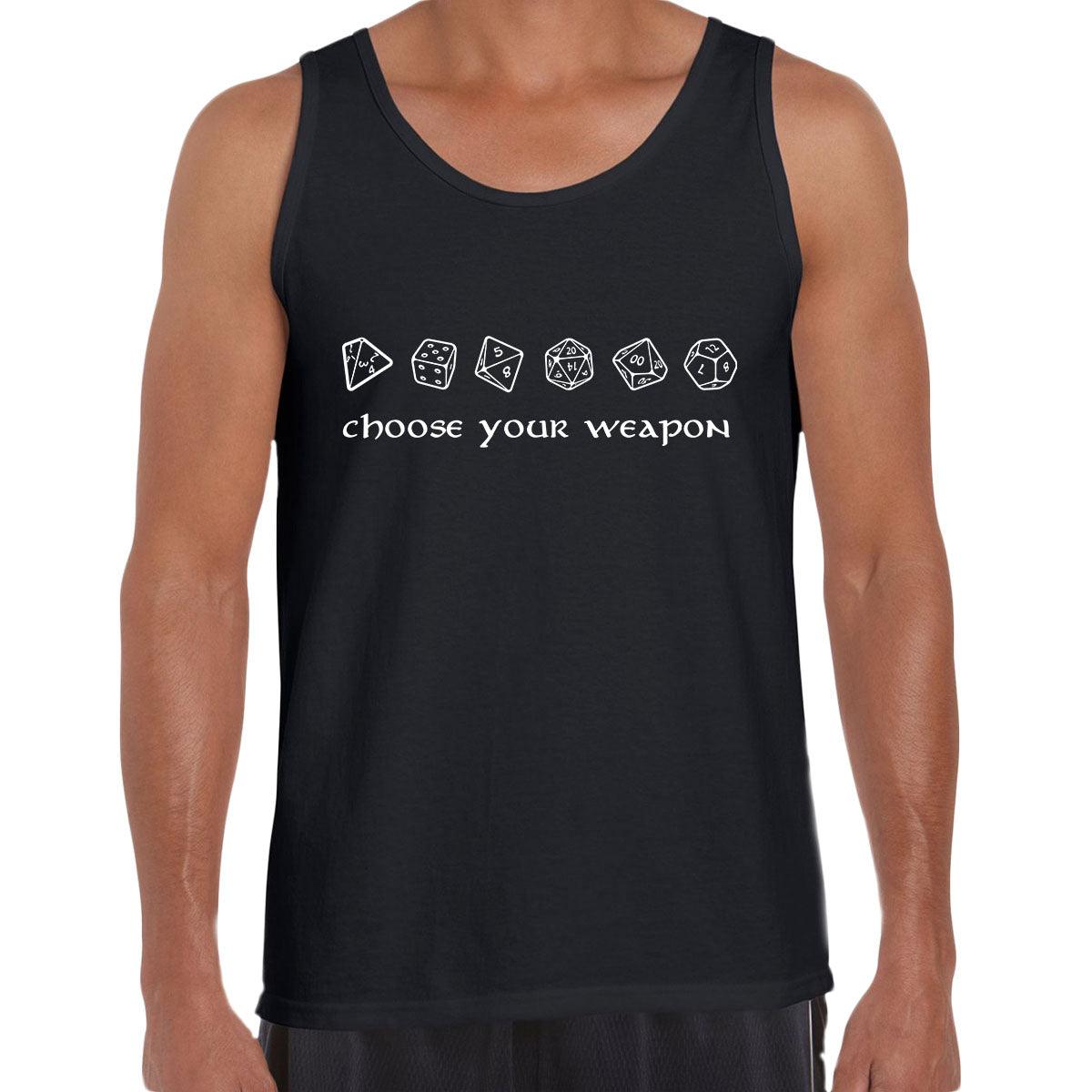 Game Dice Funny Novelty Geek Tee for Table Strategy Card Games Typography Unisex Tank Top - Kuzi Tees
