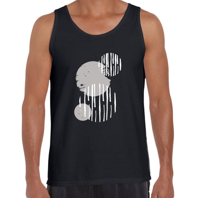Modern Art Circles Print Abstract Round Neck Funny Birthday Gift Geometric Unisex Tank Top - Kuzi Tees