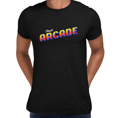 Classic Arcade Vintage Sign Retro 80's Style Crew Neck t shirt - Kuzi Tees