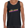 Vintage Arcade Sign Retro 80's Style Crew Neck Tank Top - Kuzi Tees