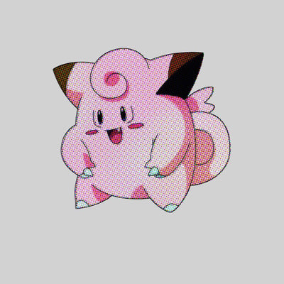 Clefairy Pokemon Go Black White Grey Unisex T-Shirt Brand New - Kuzi Tees