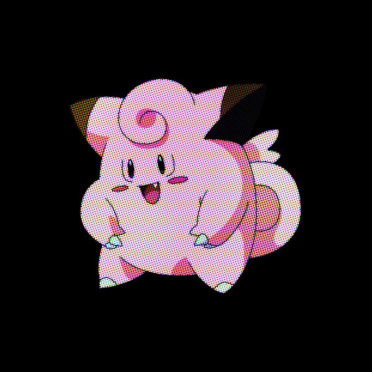 Clefairy Pokemon Go Black White Grey Unisex T-Shirt Brand New - Kuzi Tees