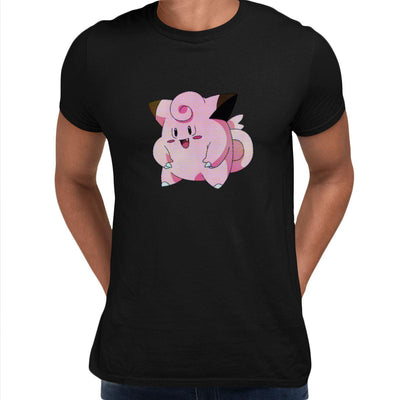 Clefairy Pokemon Go Black White Grey Unisex T-Shirt Brand New - Kuzi Tees