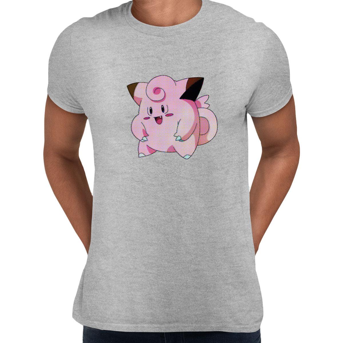 Clefairy Pokemon Go Black White Grey Unisex T-Shirt Brand New - Kuzi Tees