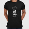 Closed Palm Black Lives Matter Anti Racism Protest Black & White T-Shirt - Kuzi Tees