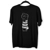 Closed Palm Black Lives Matter Anti Racism Protest Black & White T-Shirt - Kuzi Tees