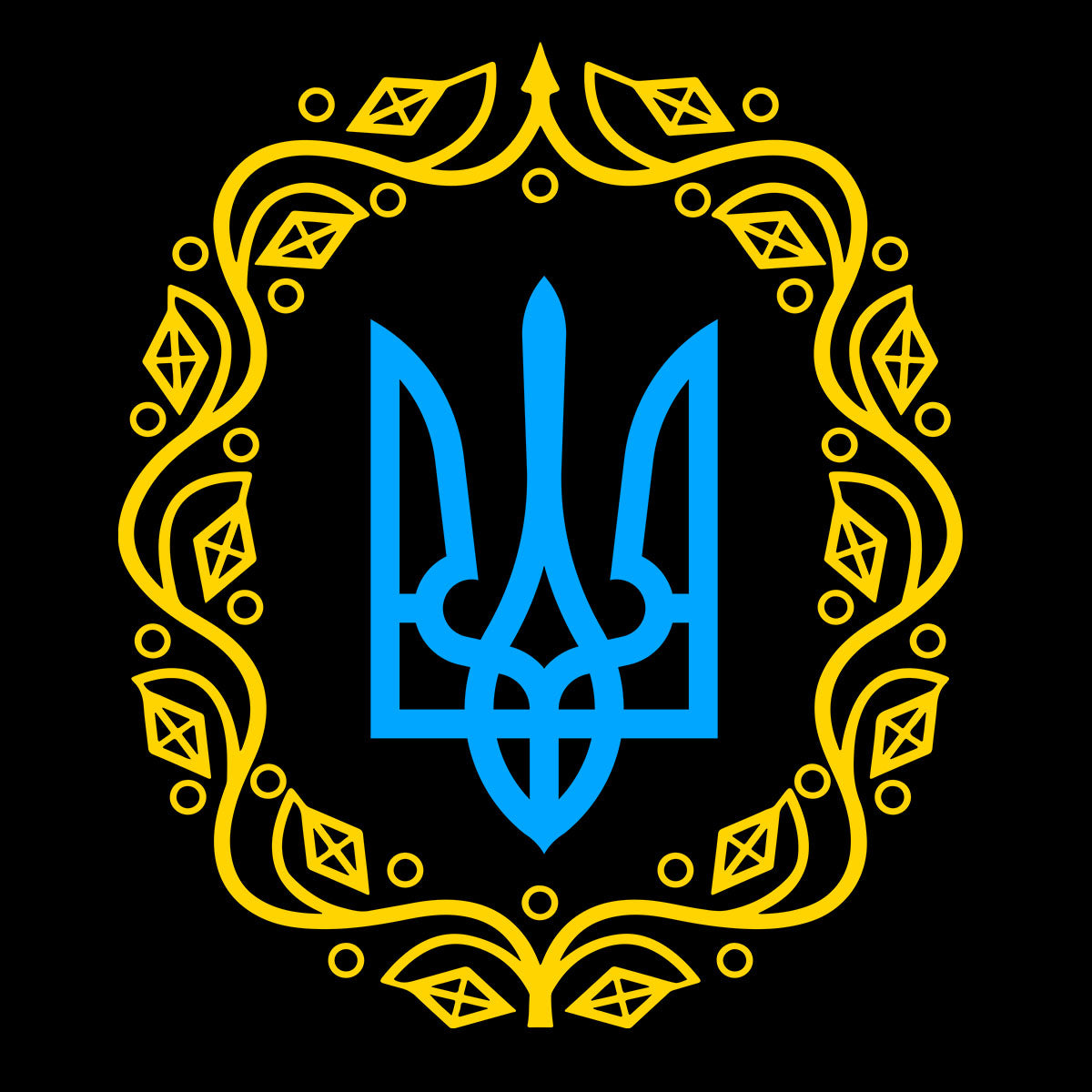 Tryzub State Symbol of Ukraine T-shirt Ukrainian People's Republic Tee - Kuzi Tees