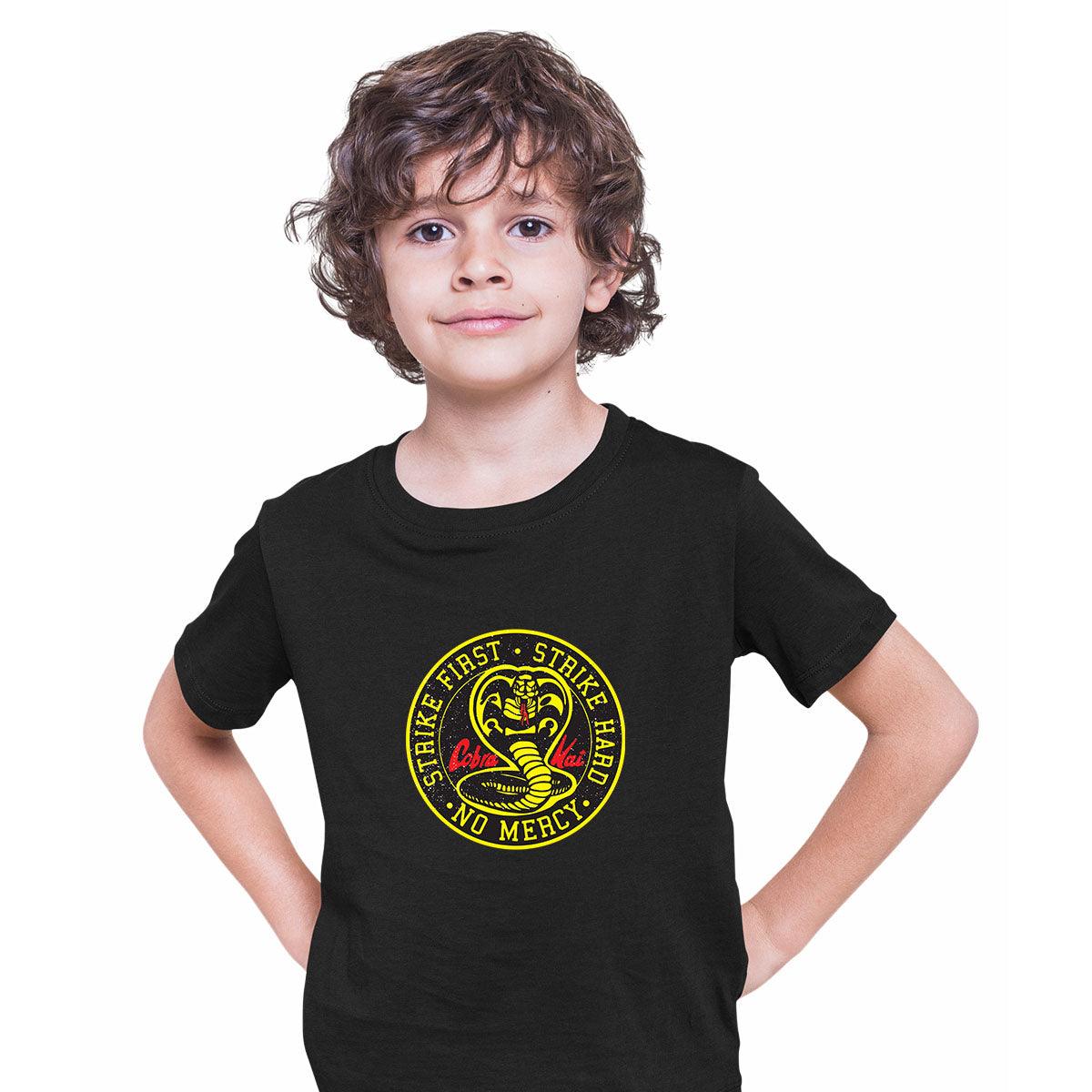 Cobra Kai T-shirt Karate Kid Movie Kung Fu Martial Arts Retro Gift Top Kids T-Shirt - Kuzi Tees