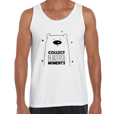 Collect Beautiful moments Animal Dog funny Quote Unisex Tank Top - Kuzi Tees