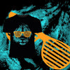 Cool Lion Halftone Animal Sunglasses T-Shirt - Kuzi Tees