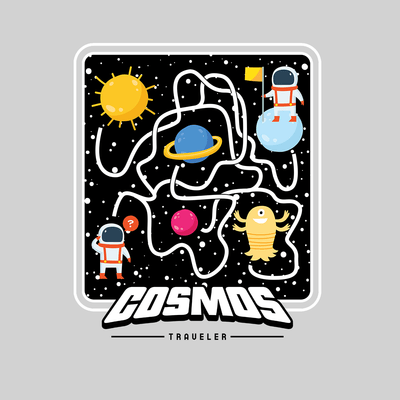 Cosmos Traveler Retro 8Bit Game Space shooter Unisex Tank Top - Kuzi Tees