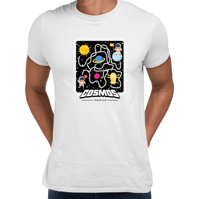 Cosmos Traveler Retro 8Bit Game Space shooter Unisex T-shirt - Kuzi Tees