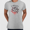 Covid19 I will Survive Unisex Black White & Grey T-shirt - Kuzi Tees