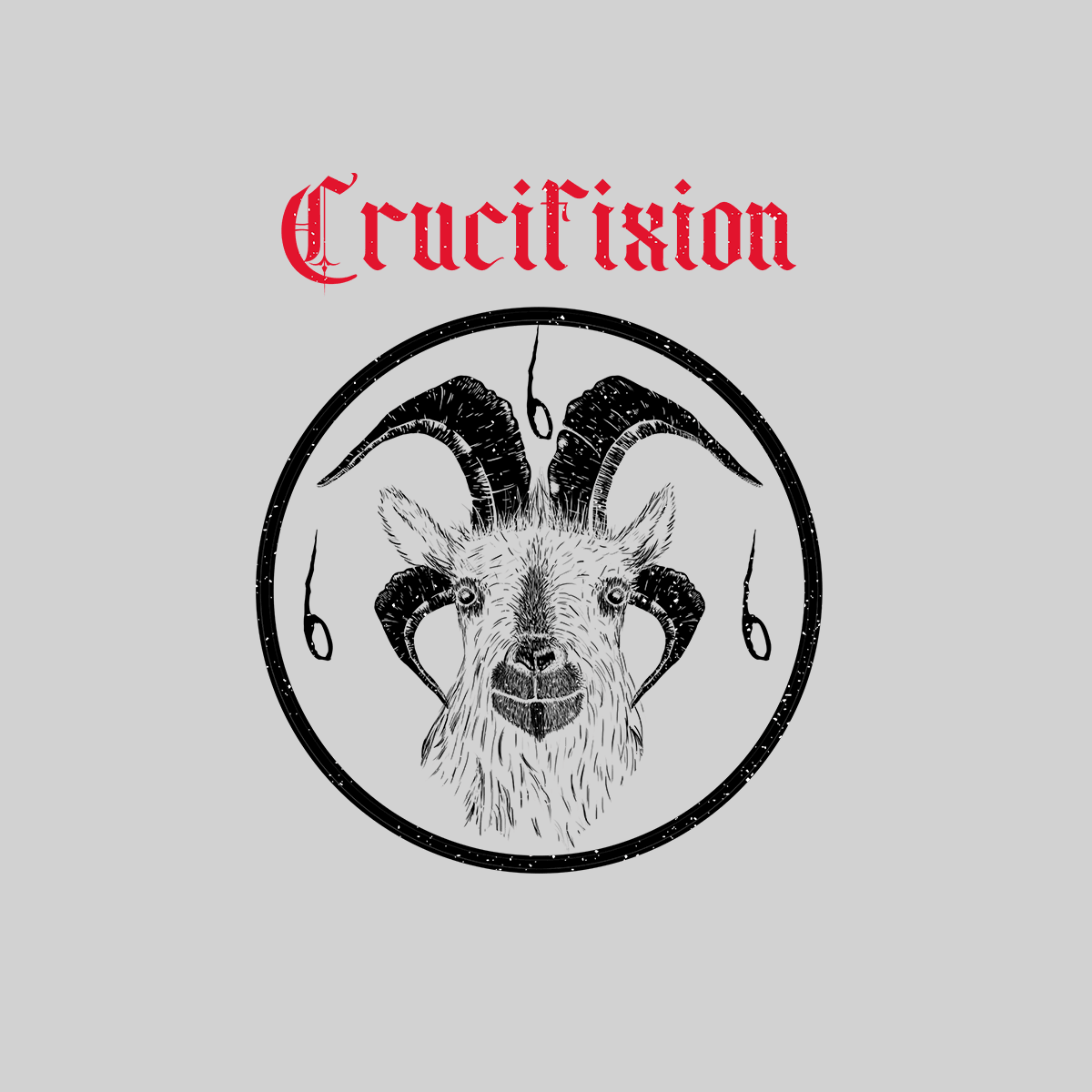 Crucifixion Dark Occult Hard Rock Unisex T-Shirt SKULL - Kuzi Tees