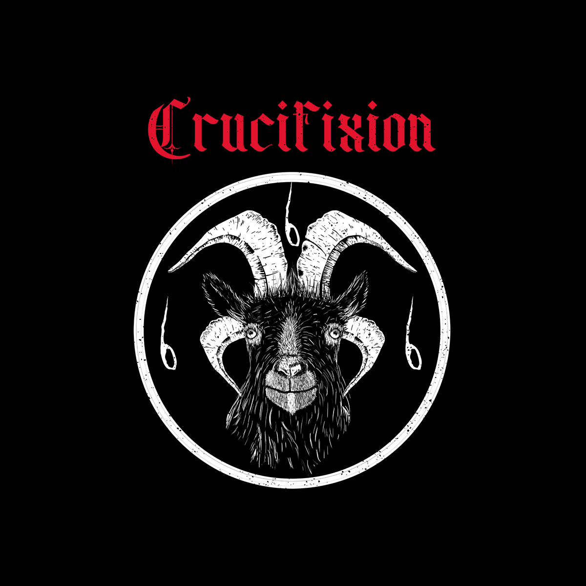 Crucifixion Dark Occult Hard Rock Unisex T-Shirt SKULL - Kuzi Tees