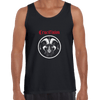 Crucifixion Dark Occult Hard Rock SKULL Unisex Tank Top - Kuzi Tees