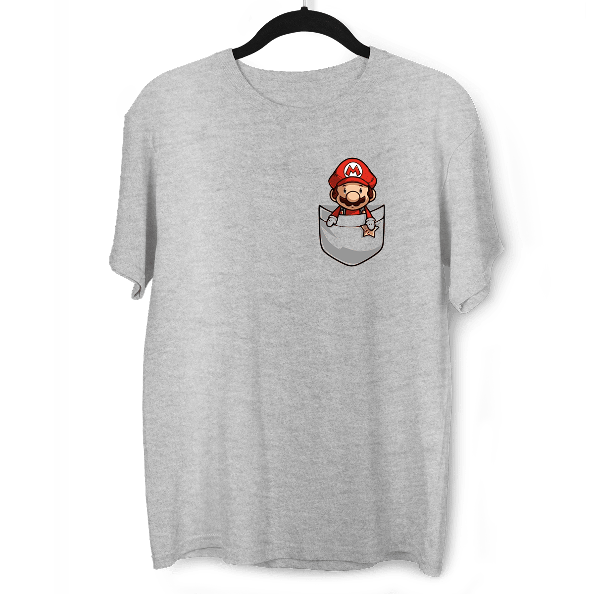 Cute Super Mario in the pocket Tee Nintendo SNES for All retro Minds - Kuzi Tees