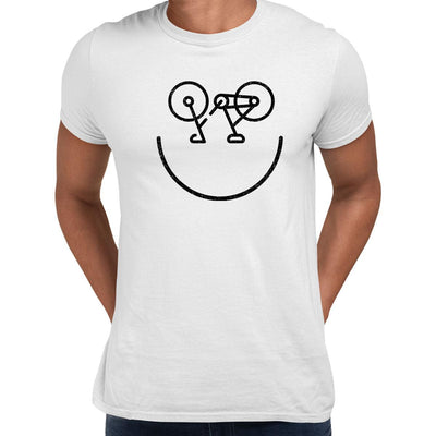 Happy Cycling Logo Novelty Fitness Sport Gym Tee Unisex T-Shirt - Kuzi Tees
