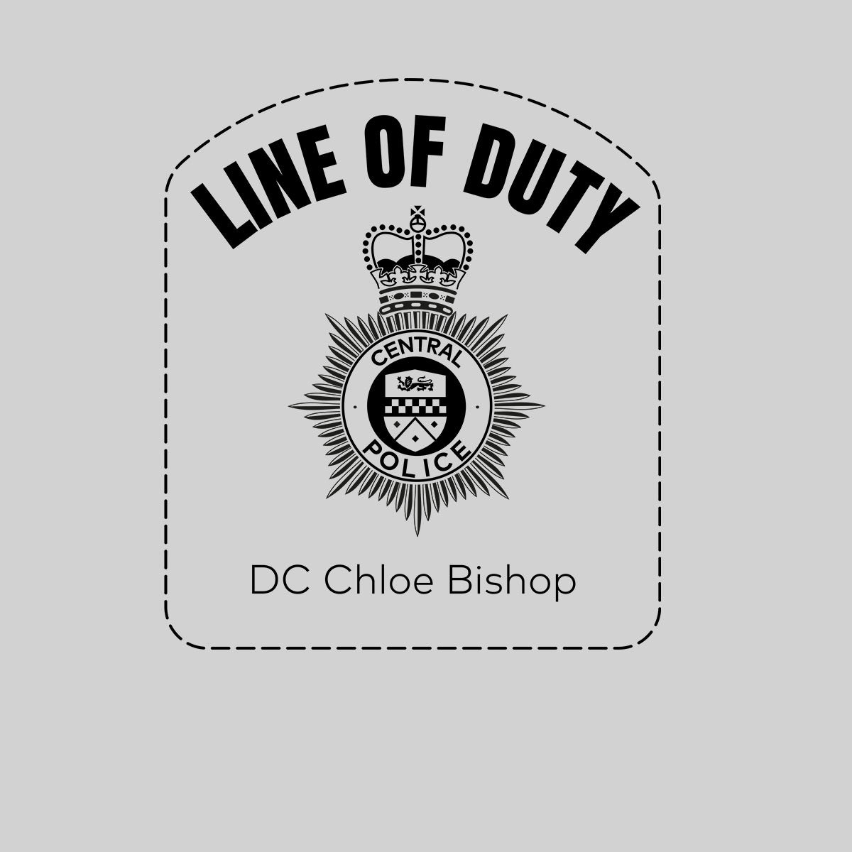 Line of duty - DC Chloe Bishop Mens Printed BBC TV Series 6 T-Shirt Inspired By Police Logo Unisex T-Shirt - Kuzi Tees