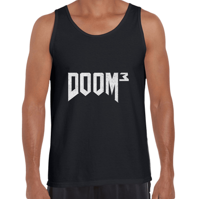 DOOM 3 Retro 3D Shooting Game Master Slayer Unisex Tank Top - Kuzi Tees