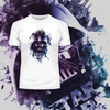 Darth Vader Artistic Helmet Watercolour Splash Star Wars Movie Crew Neck t shirt - Kuzi Tees