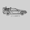 DeLorean Car Back in Time Tee - Retro Design, Movie Car - Takes You Back to Another Era Unisex T-Shirt - Kuzi Tees