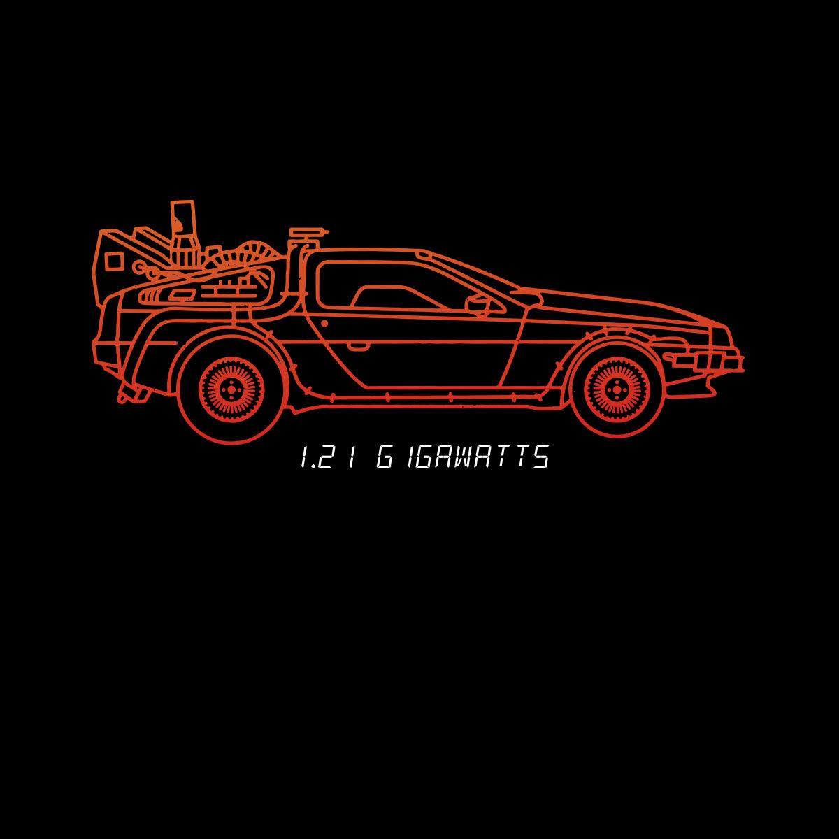 DeLorean Car Back in Time Tee - Retro Design, Movie Car - Takes You Back to Another Era Unisex T-Shirt - Kuzi Tees