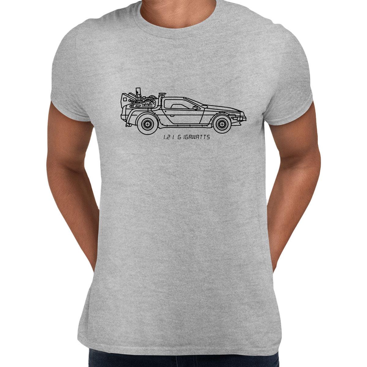 DeLorean Car Back in Time Tee - Retro Design, Movie Car - Takes You Back to Another Era Unisex T-Shirt - Kuzi Tees