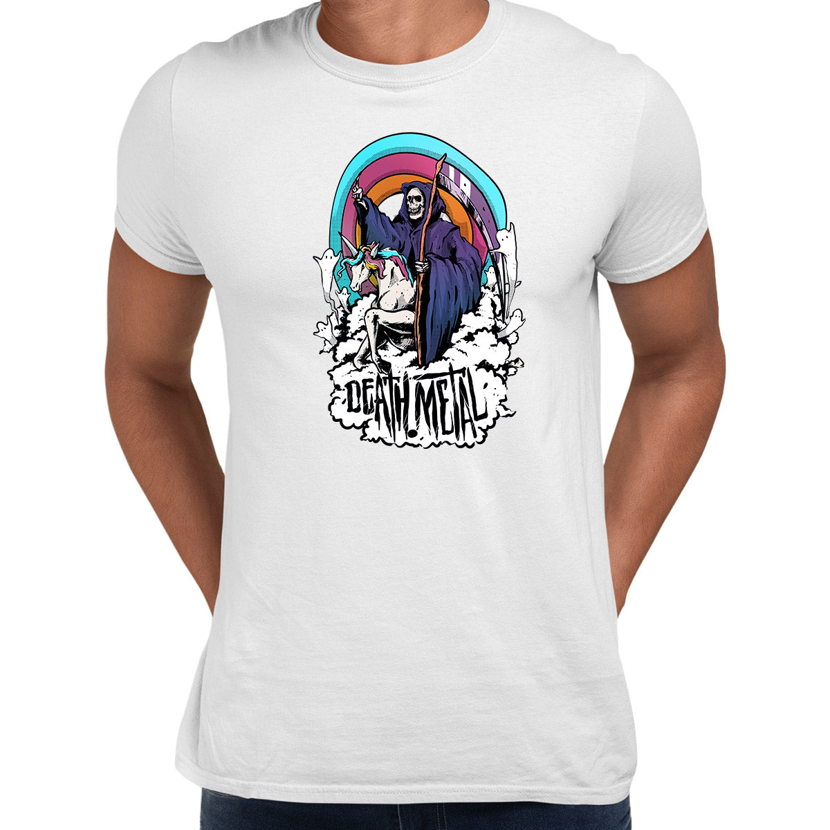 Death Metal t-shirt Sarcastic Funny Creative white t-shirt